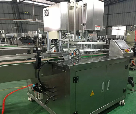 Hoog rendement volledig automatische blik naaimachine, PLC plastic blikverzegelmachine