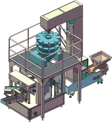 2000ml z-de Zak van Liftpremade het Vullen Korrel van Doypack van de Machine de Roterende Verpakking