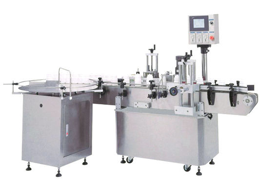 35m/Min PLC om Flessensticker Etiketteringsmachine, Dia 25mm Automatische Fles Etiketteringsmachine